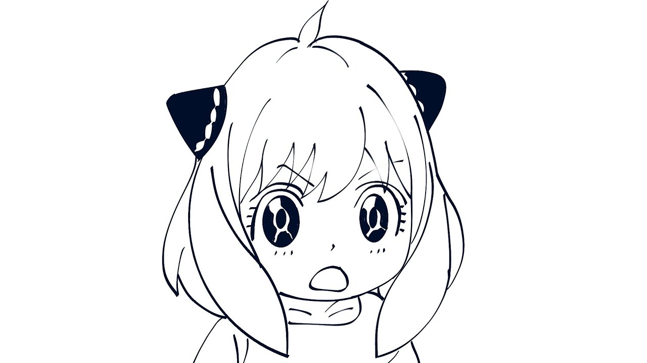 anime dibujos para colorear kawaii