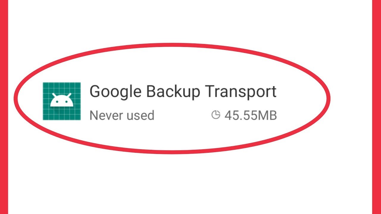 google backup transport ne işe yarar