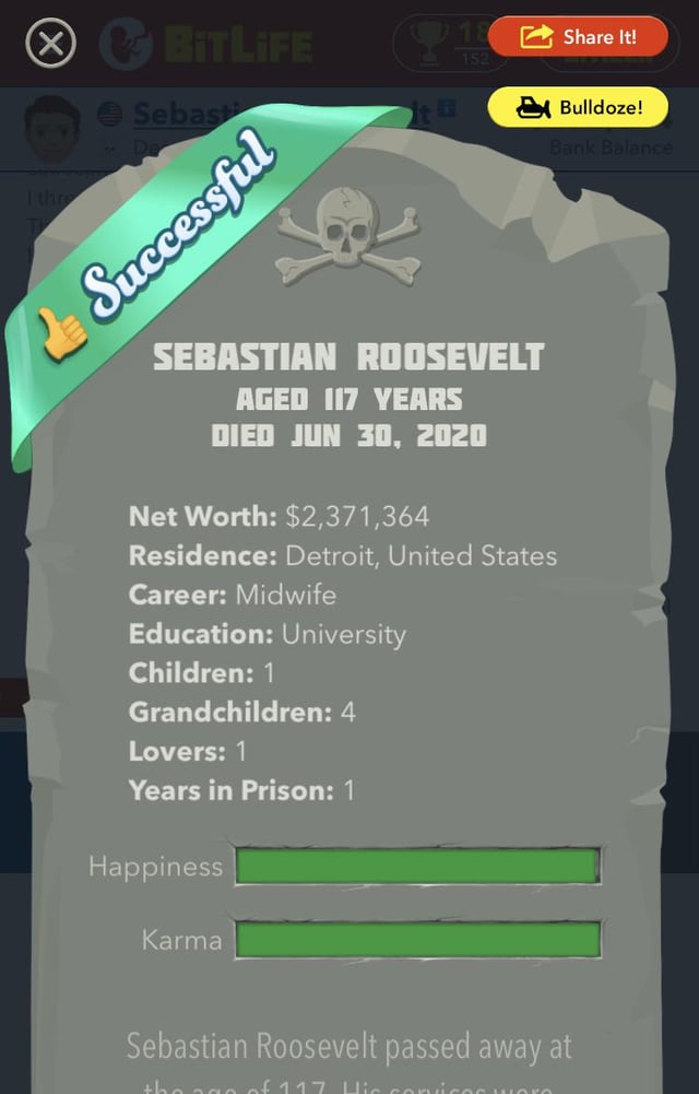 bitlife is karma good