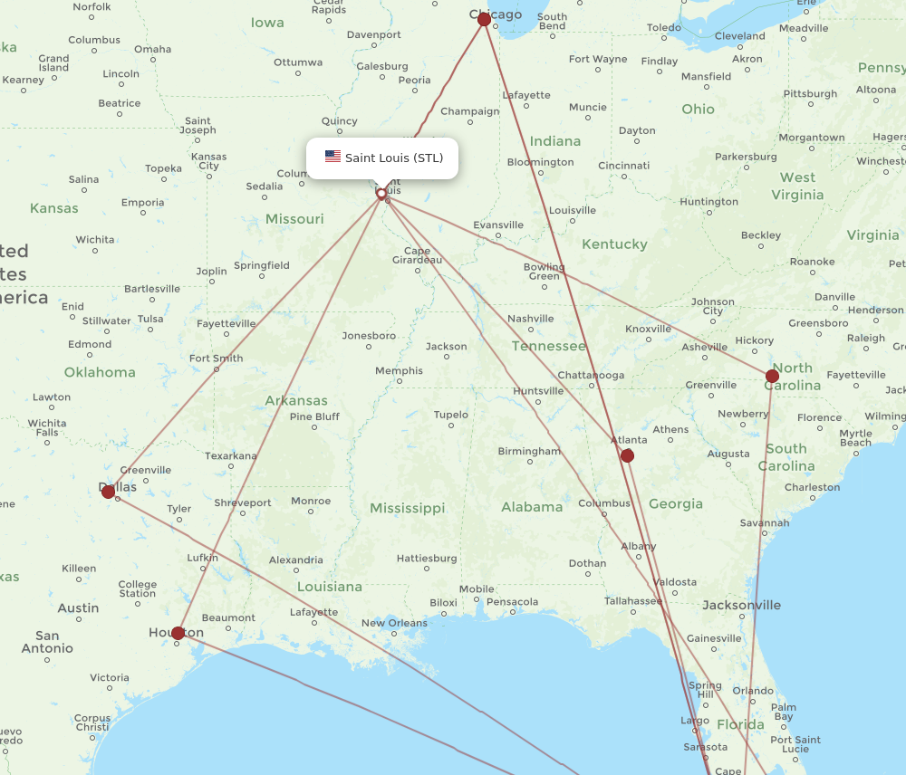 flights from atlanta to st. louis