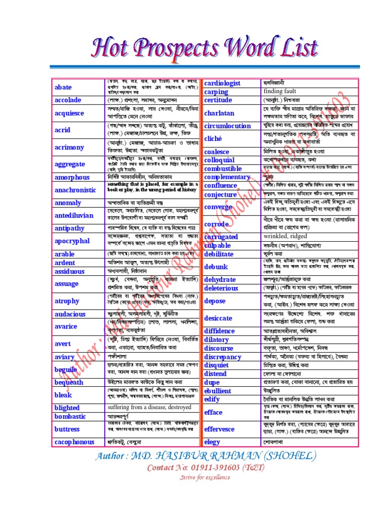 cursory meaning in bengali