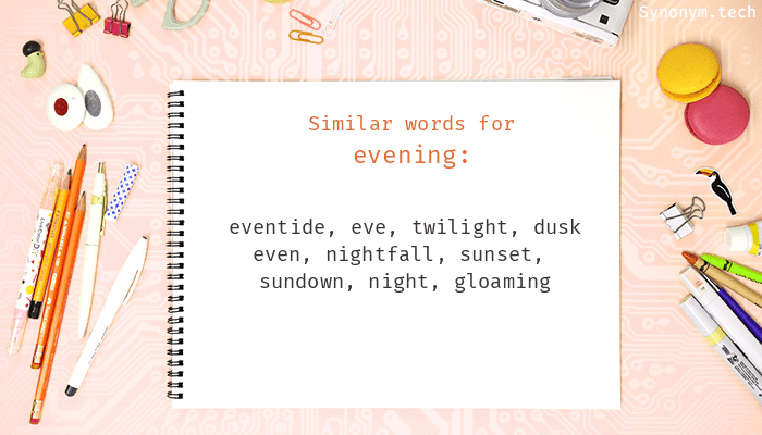 synonyms of evening