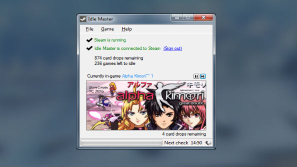 steam idle master