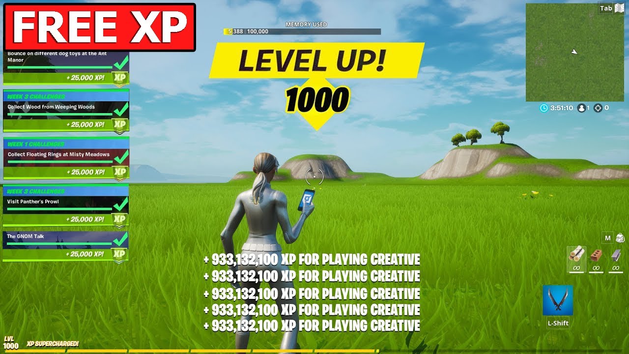 xp farms in fortnite