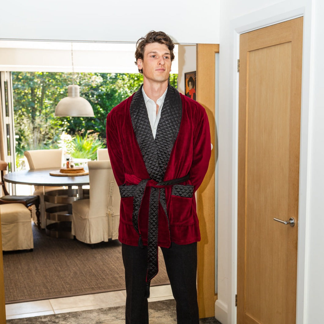 smoking jacket robe