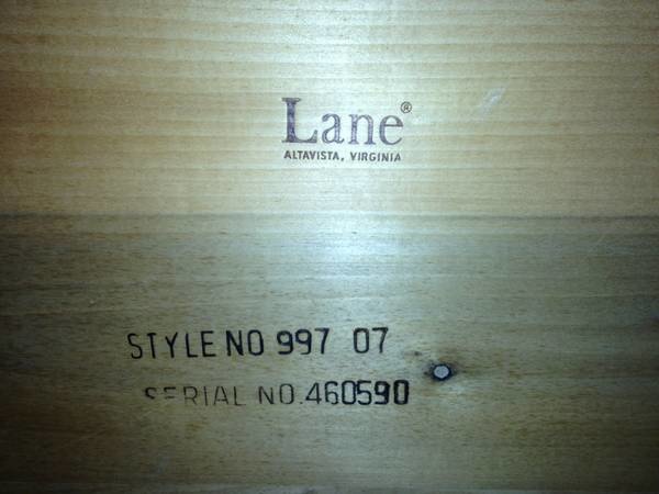 vintage lane furniture serial number lookup