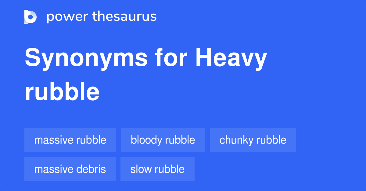 debris thesaurus