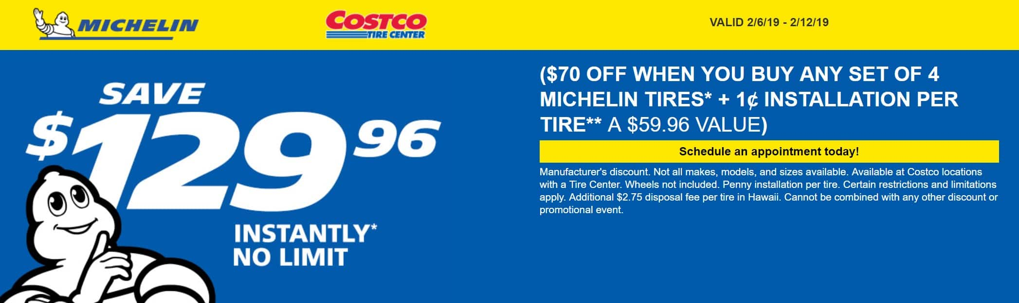 schedule tire installation at costco