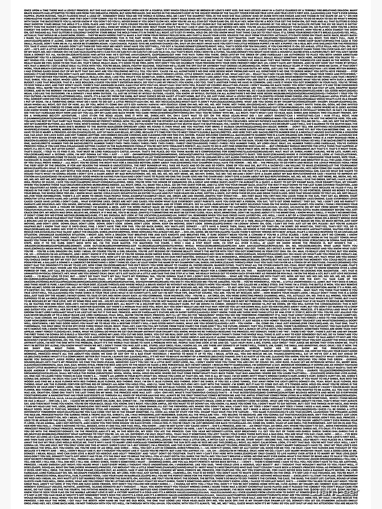 shrek full movie script