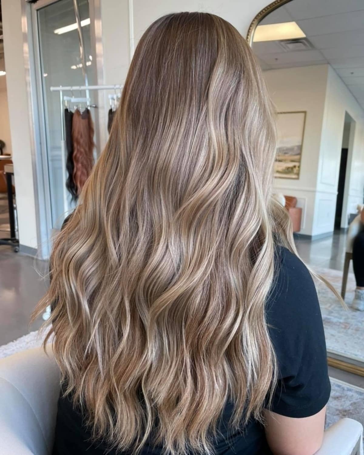 hair highlights light brown