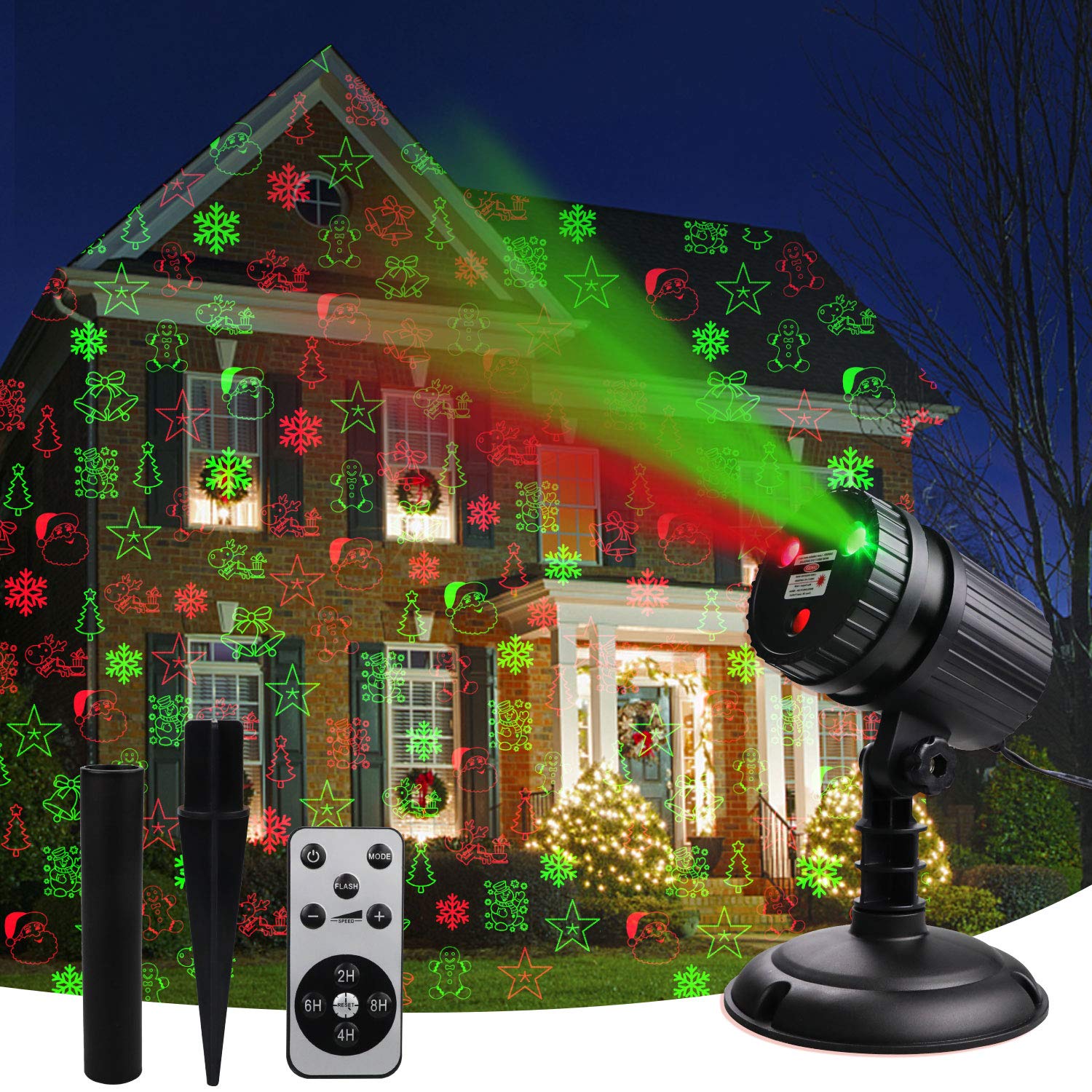 christmas laser lights outdoor