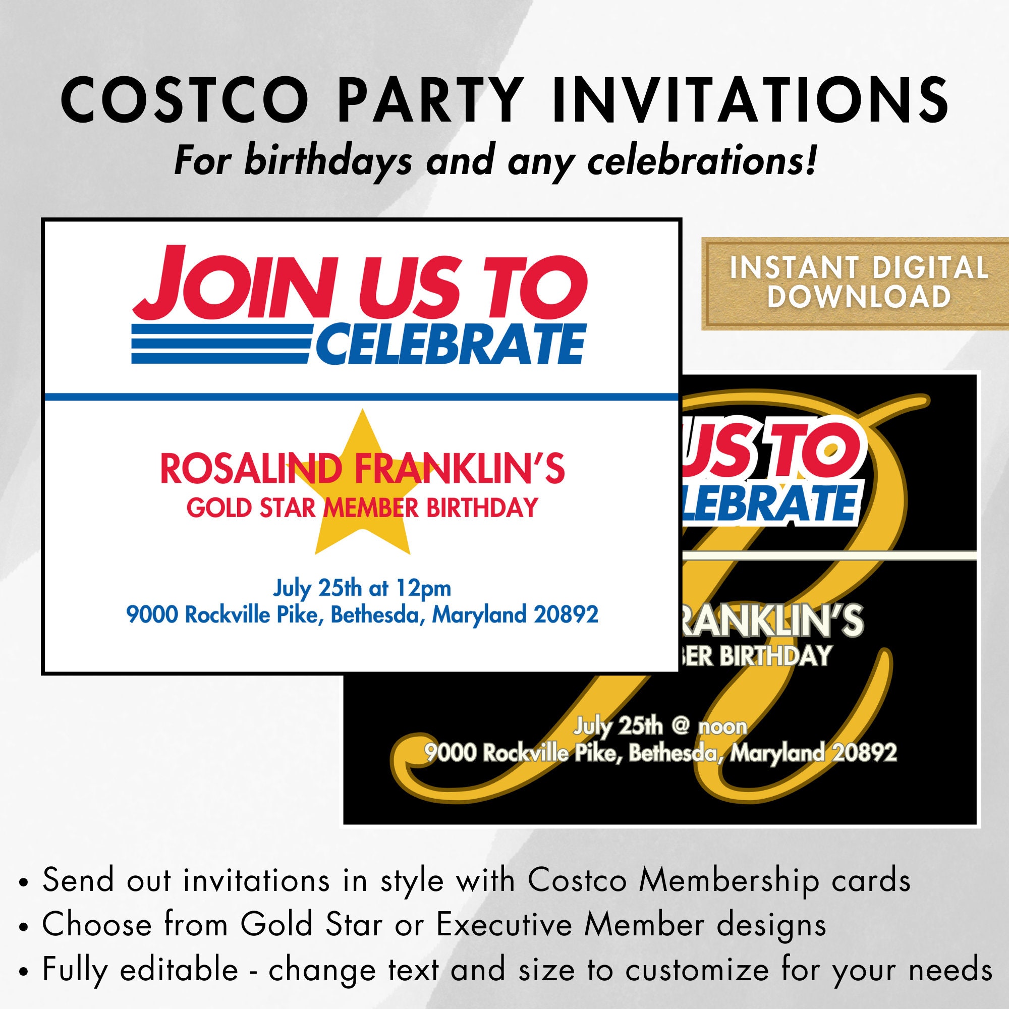 costco invitations