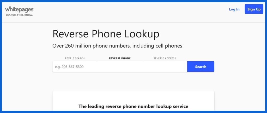 phone number reverse search