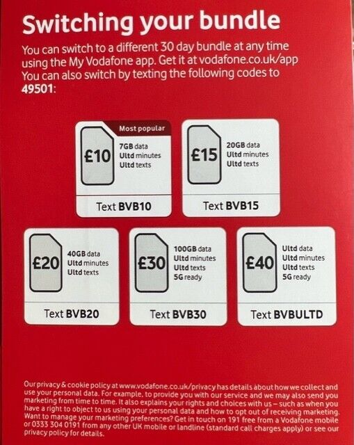 vodafone package