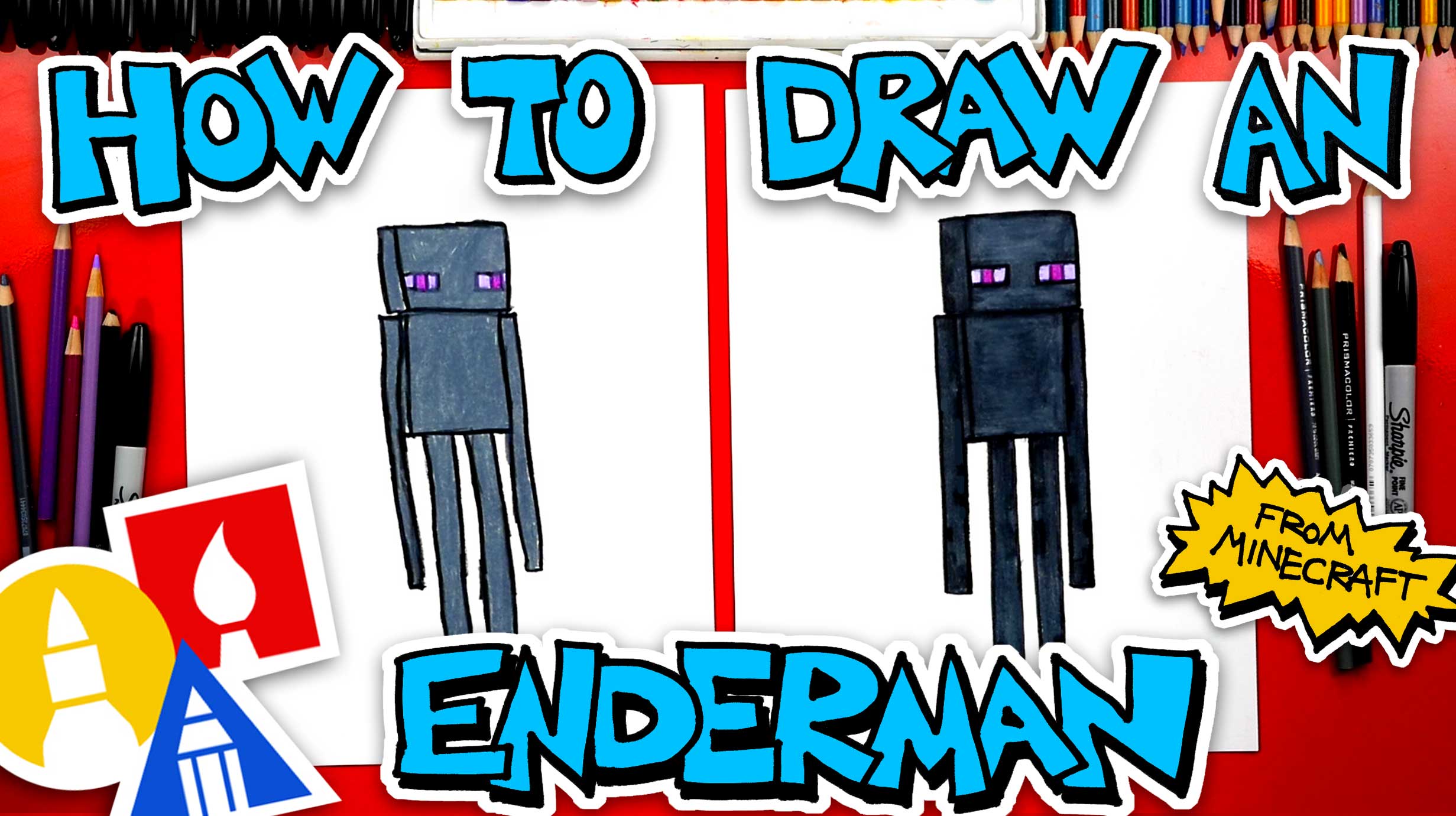 minecraft enderman drawing