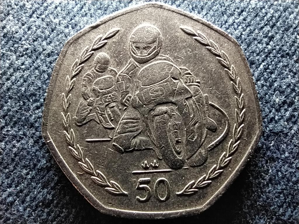 motorcycle 50p coin