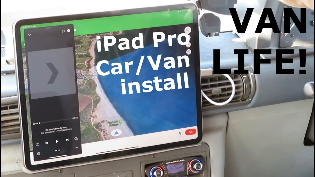 ipad pro in car