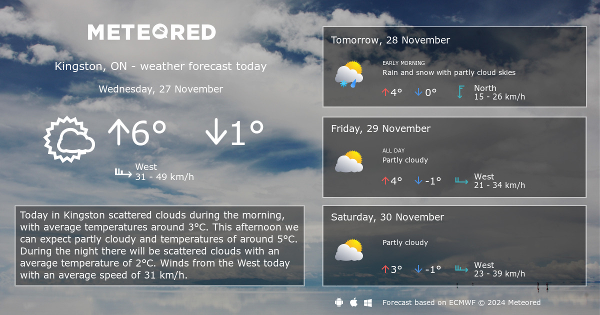 long range weather forecast kingston ontario