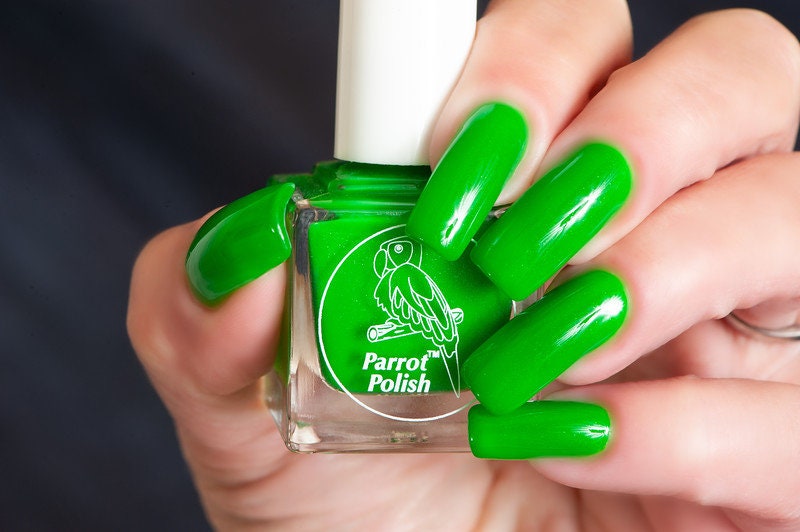 parrot green nail polish