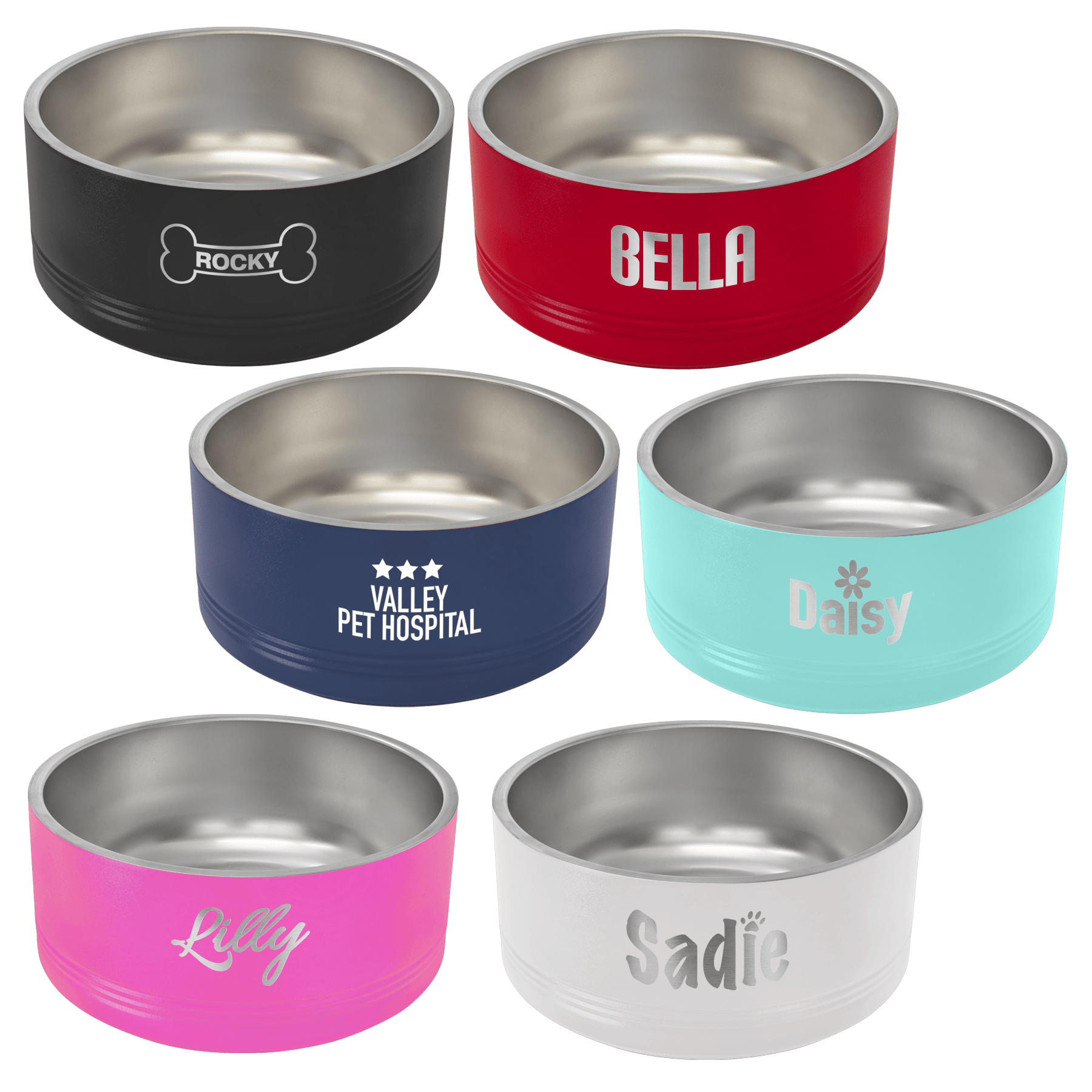 personalized dog bowls stainless steel