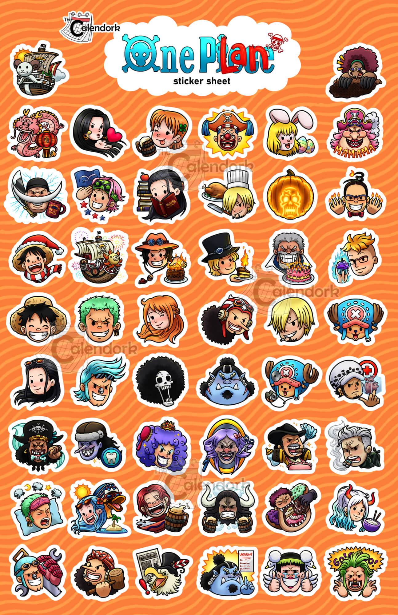 one piece stickers