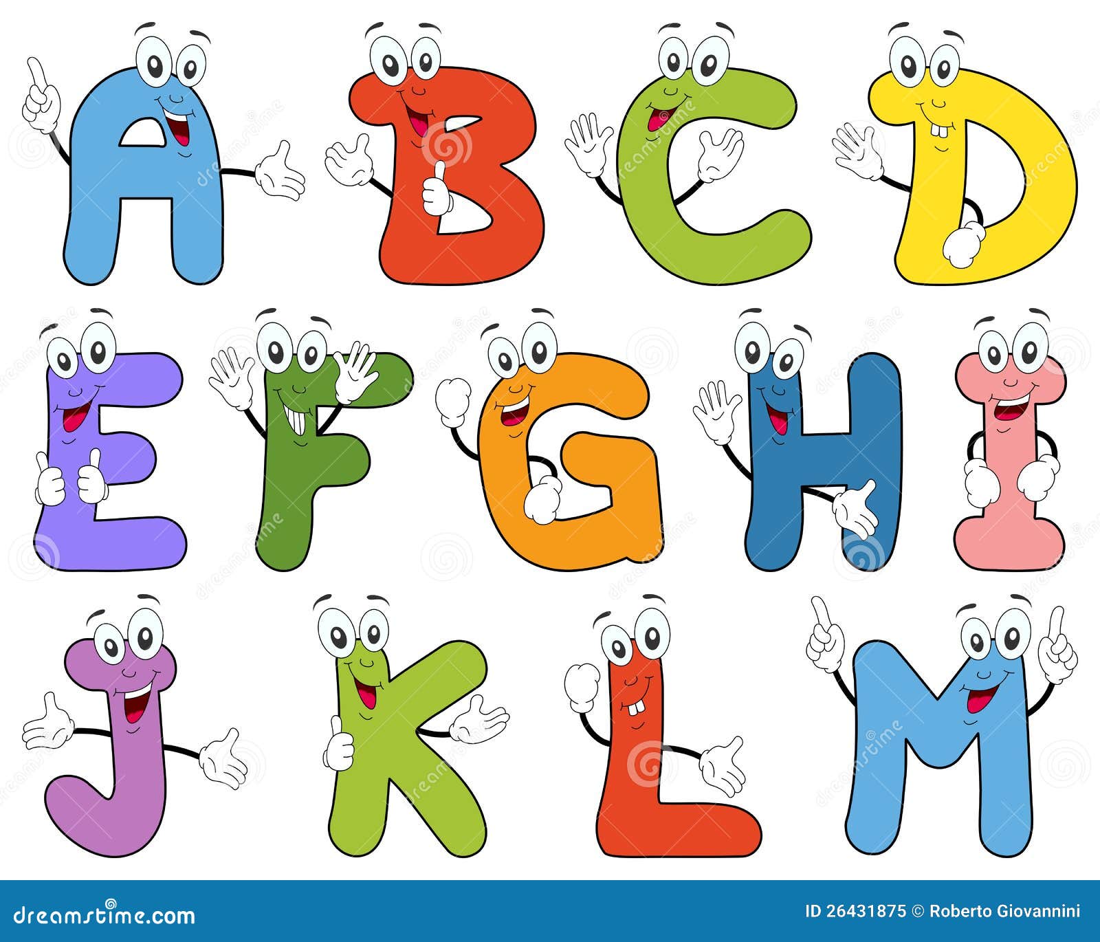 alphabet cartoon pictures