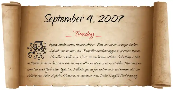 september 4 2007 zodiac sign