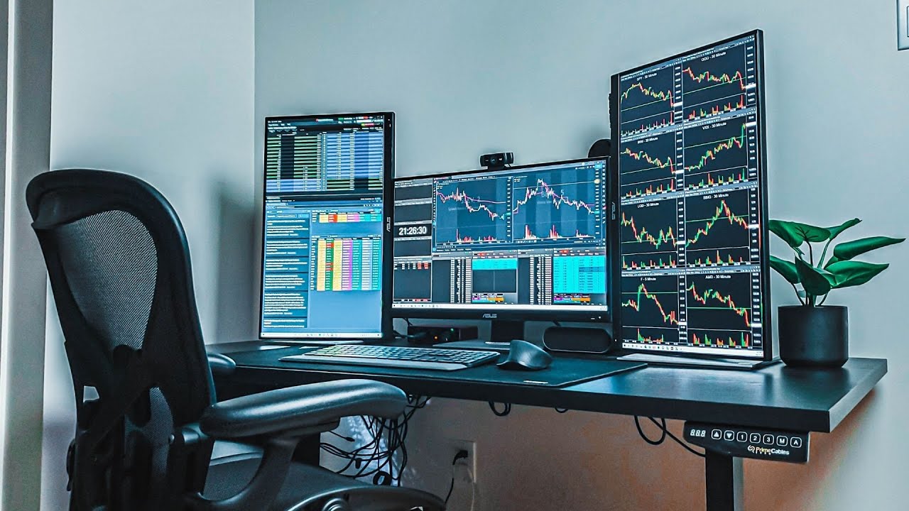 stock trading monitor setup