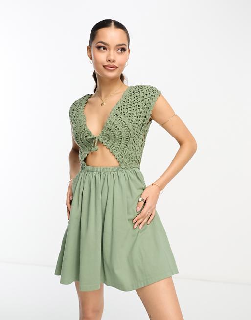 asos crochet dress