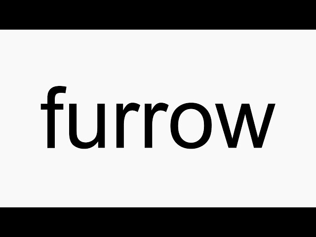 how to pronounce furrow