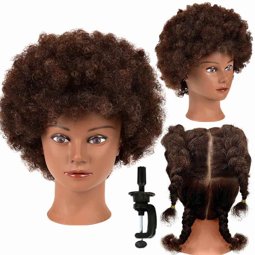 mannequin head with hair