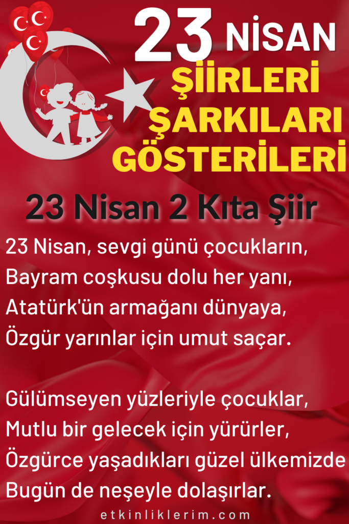 23 nisan şiirleri