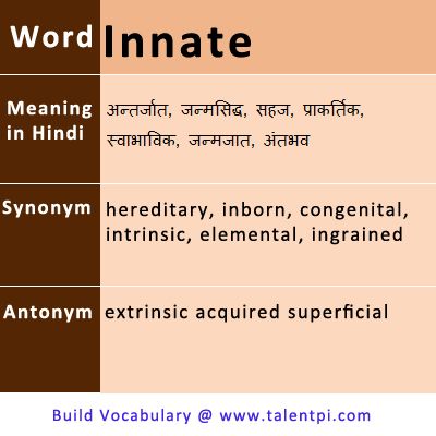 innate synonyms