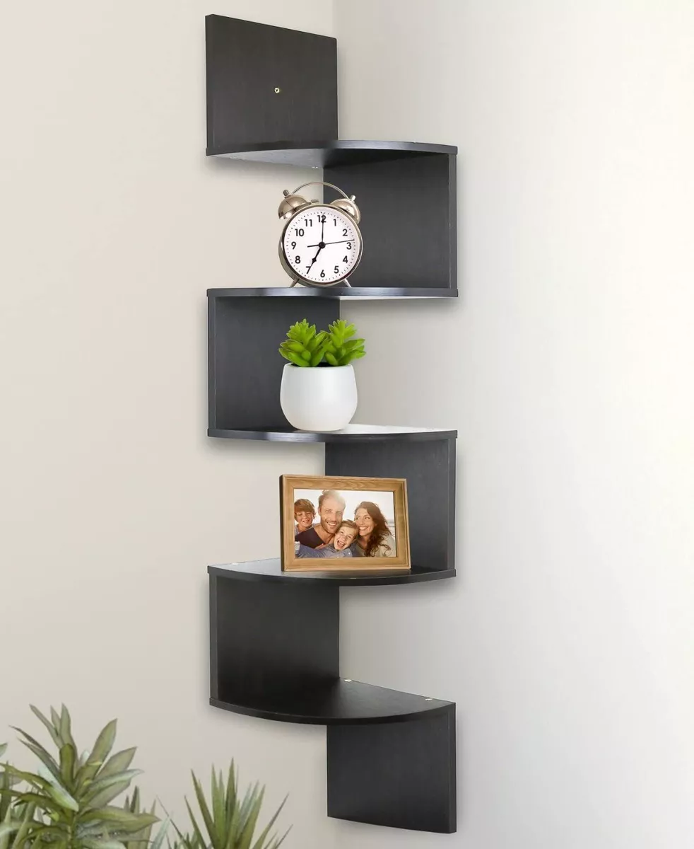 corner hanging wall shelf