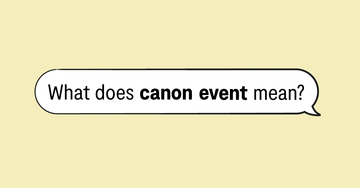 canon events meaning