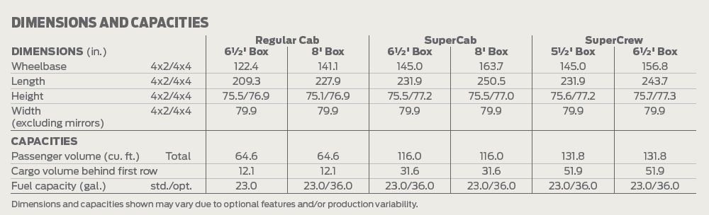 f150 gas tank size