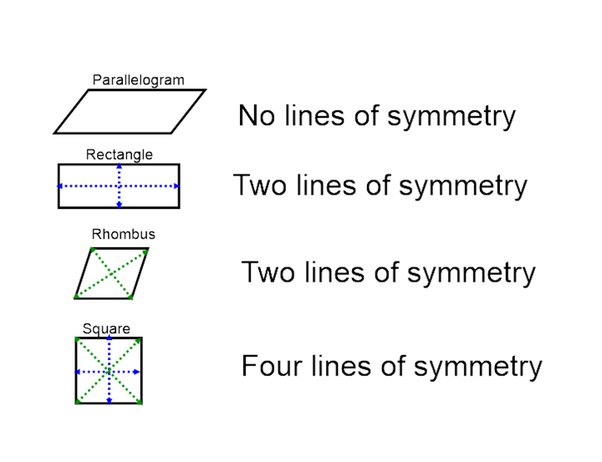 lines of symmetry in a parallelogram