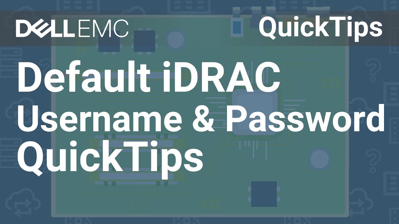 default idrac password