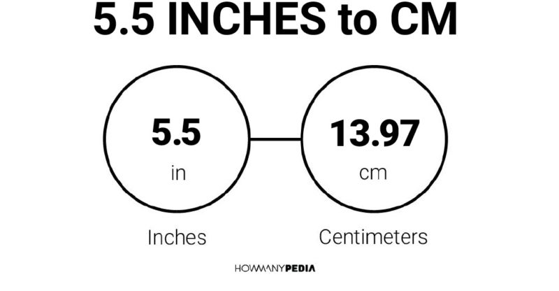 5 5 inches to cm