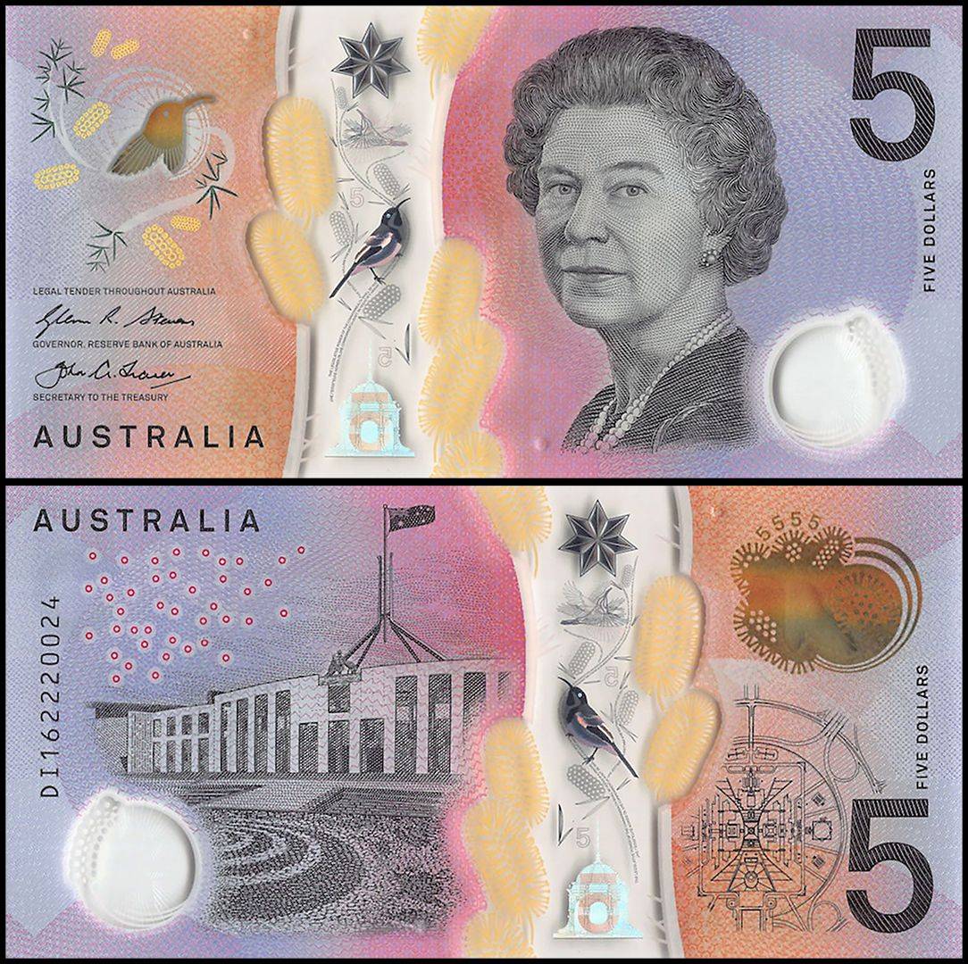 5 in australian dollars