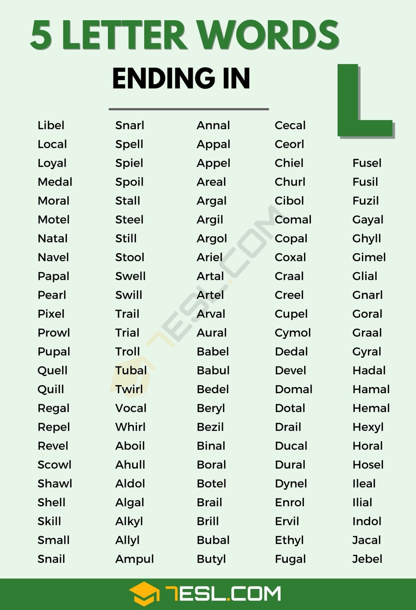 5 letter words starting with la and ending with e