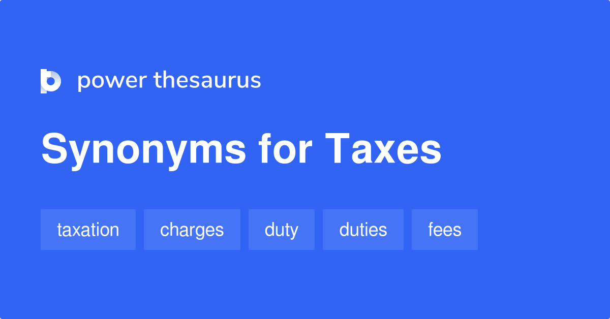 tax synonym