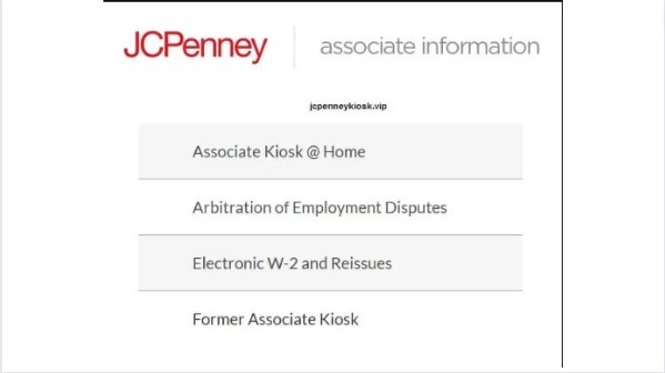 jcpenney associate kiosk at home