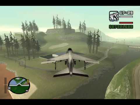 how to fly hydra in gta san andreas