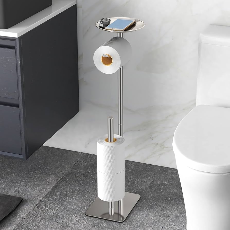 amazon toilet roll holder free standing