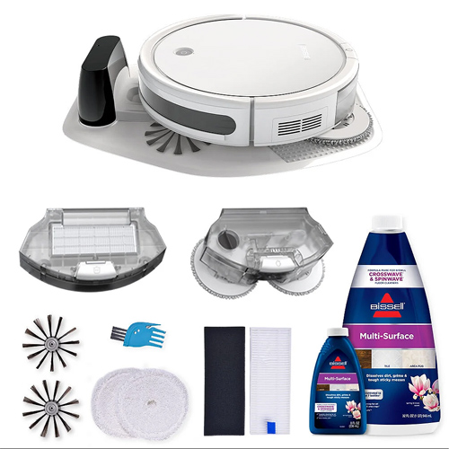 spin wave wet and dry robotic vacuum