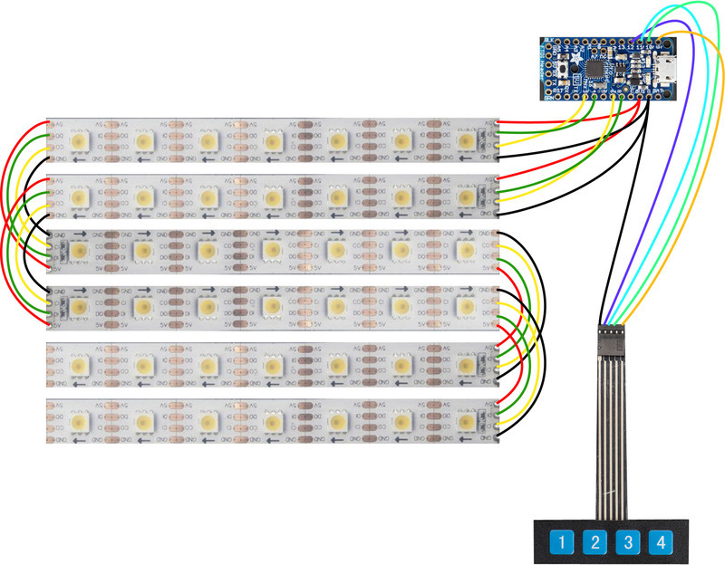 led strip light circuit diagram