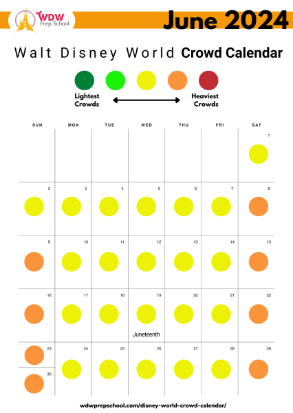 disney 2024 crowd calendar