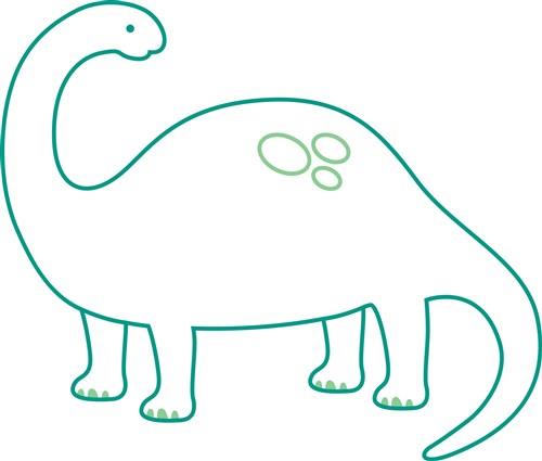 brontosaurus outline