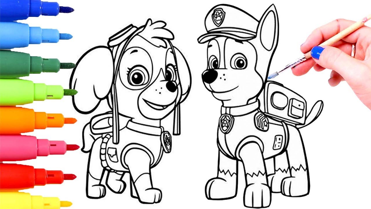 pawpatrol colorear